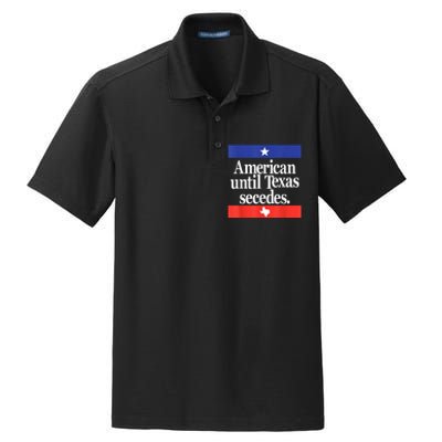 American Until Texas Secedes Dry Zone Grid Polo