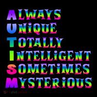 Always Unique Totally Intelligent Sometimes Mysterious Autism Awareness Doggie Tank