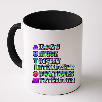 Always Unique Totally Intelligent Sometimes Mysterious Autism Awareness Mug