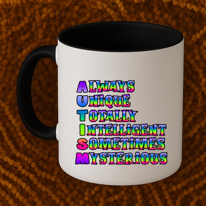 Always Unique Totally Intelligent Sometimes Mysterious Autism Awareness Mug