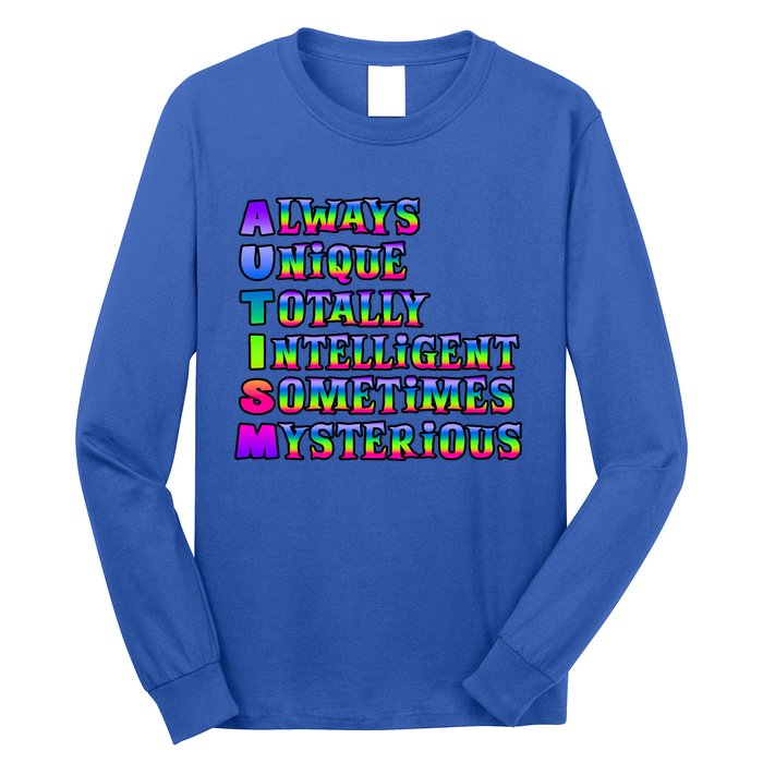 Always Unique Totally Intelligent Sometimes Mysterious Autism Awareness Long Sleeve Shirt