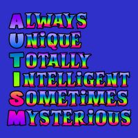 Always Unique Totally Intelligent Sometimes Mysterious Autism Awareness 16 in Basic Backpack
