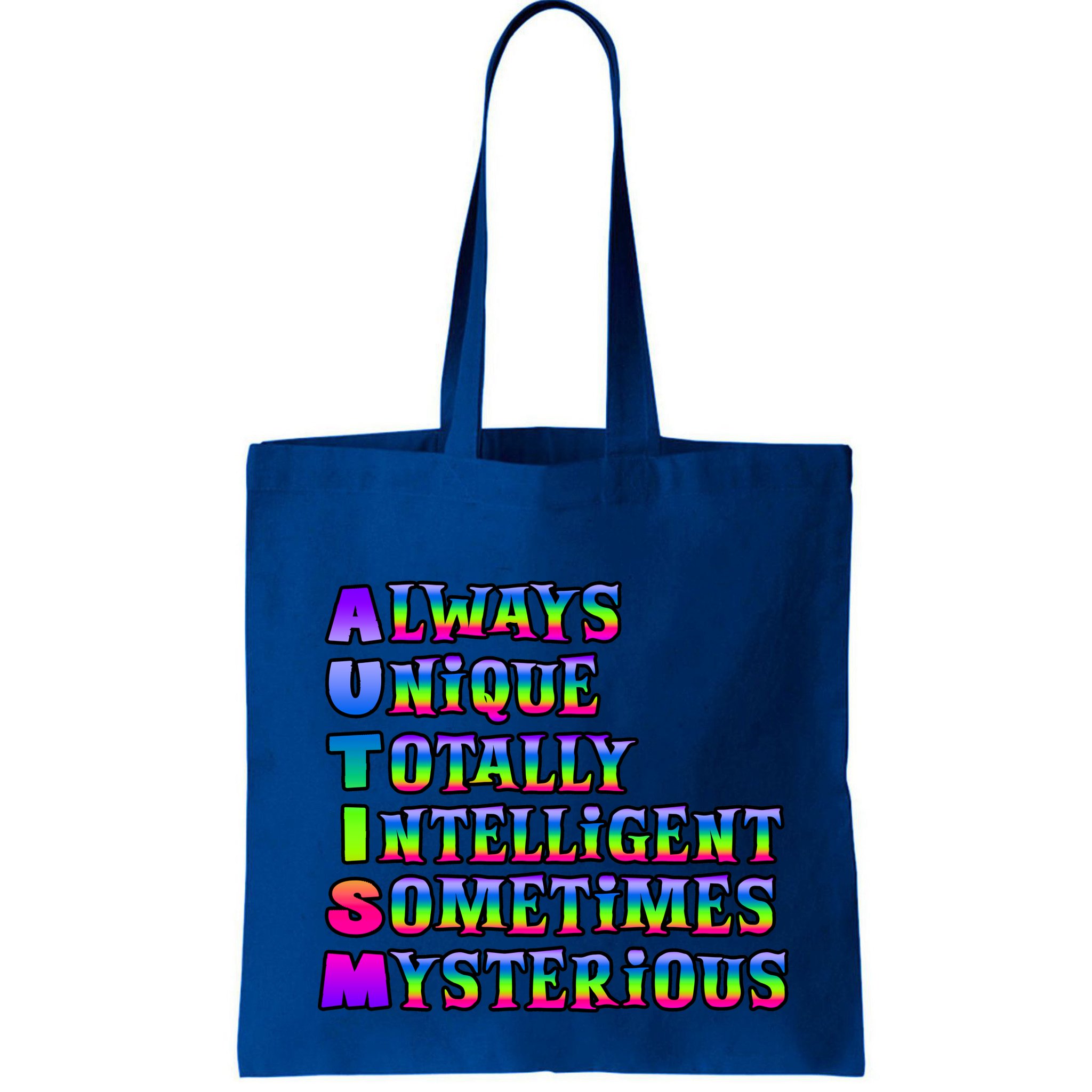 Always Unique Totally Intelligent Sometimes Mysterious Autism Awareness Bag