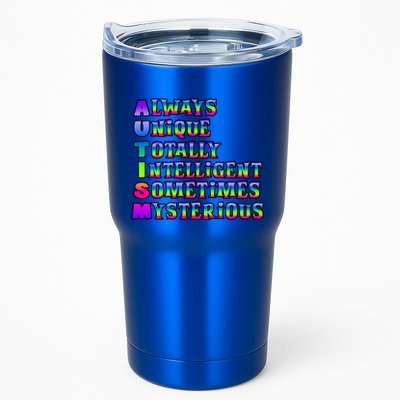 Always Unique Totally Intelligent Sometimes Mysterious Autism Awareness Tumbler