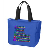 Always Unique Totally Intelligent Sometimes Mysterious Autism Awareness Zip Tote Bag