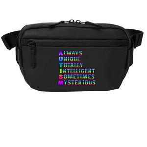 Always Unique Totally Intelligent Sometimes Mysterious Autism Awareness Crossbody Pack