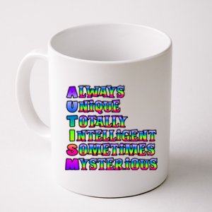 Always Unique Totally Intelligent Sometimes Mysterious Autism Awareness Coffee Mug