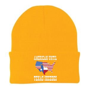 American Until Texas Secedes For Lone Star States Knit Cap Winter Beanie