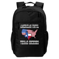 American Until Texas Secedes For Lone Star States Daily Commute Backpack