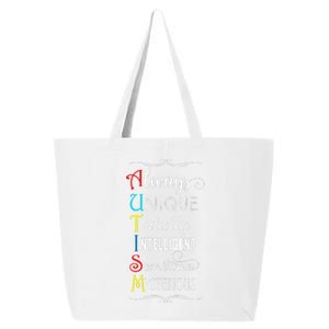 Always Unique Totally Intelligent Autism Awareness 25L Jumbo Tote