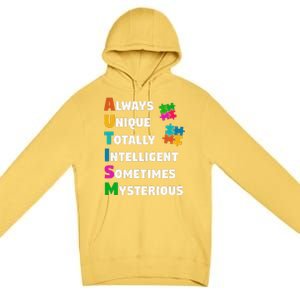 Always Unique Totally Intelligent Sometimes Mysterious Premium Pullover Hoodie