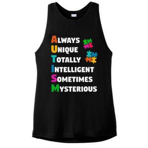 Always Unique Totally Intelligent Sometimes Mysterious Ladies PosiCharge Tri-Blend Wicking Tank