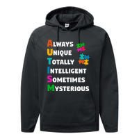 Always Unique Totally Intelligent Sometimes Mysterious Performance Fleece Hoodie