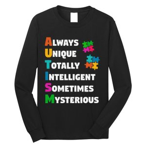 Always Unique Totally Intelligent Sometimes Mysterious Long Sleeve Shirt