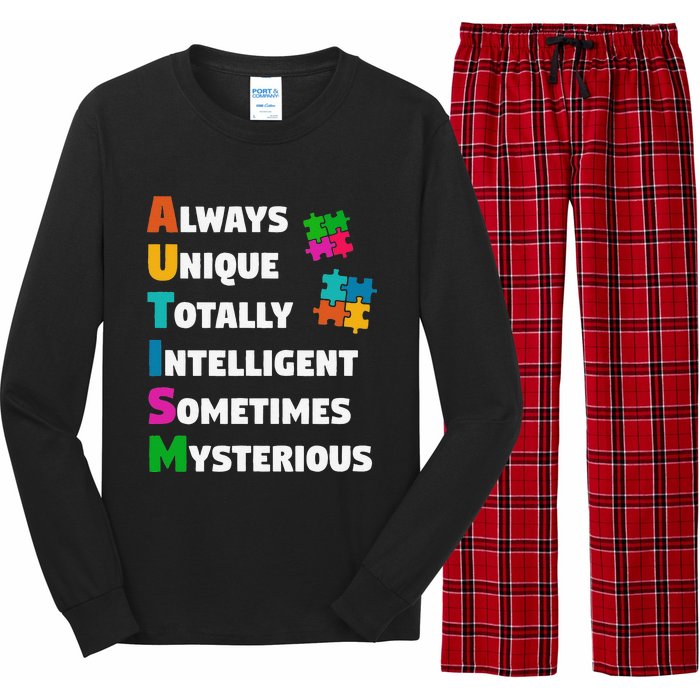 Always Unique Totally Intelligent Sometimes Mysterious Long Sleeve Pajama Set