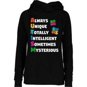 Always Unique Totally Intelligent Sometimes Mysterious Womens Funnel Neck Pullover Hood