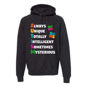 Always Unique Totally Intelligent Sometimes Mysterious Premium Hoodie