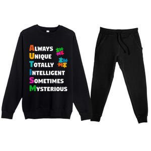 Always Unique Totally Intelligent Sometimes Mysterious Premium Crewneck Sweatsuit Set