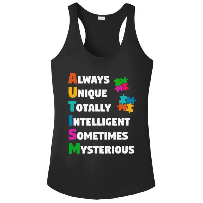 Always Unique Totally Intelligent Sometimes Mysterious Ladies PosiCharge Competitor Racerback Tank