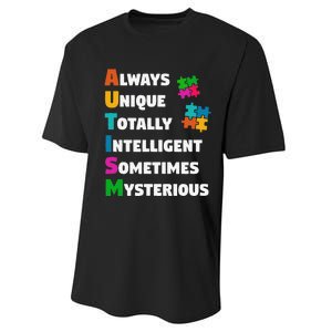 Always Unique Totally Intelligent Sometimes Mysterious Performance Sprint T-Shirt