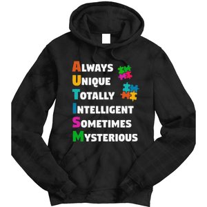 Always Unique Totally Intelligent Sometimes Mysterious Tie Dye Hoodie