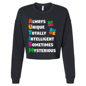 Always Unique Totally Intelligent Sometimes Mysterious Cropped Pullover Crew