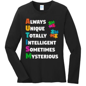 Always Unique Totally Intelligent Sometimes Mysterious Ladies Long Sleeve Shirt