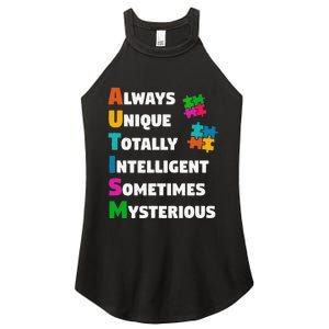 Always Unique Totally Intelligent Sometimes Mysterious Women's Perfect Tri Rocker Tank