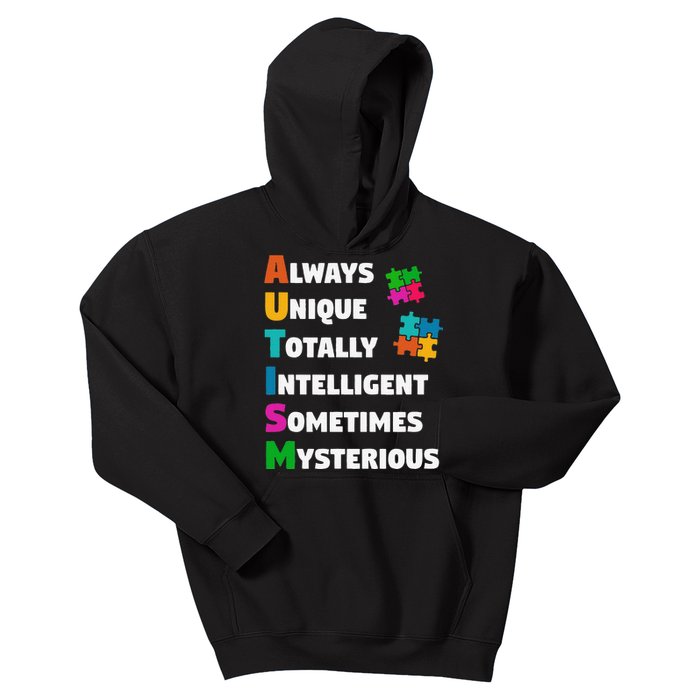 Always Unique Totally Intelligent Sometimes Mysterious Kids Hoodie