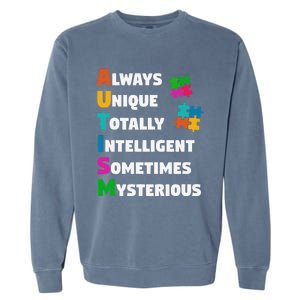 Always Unique Totally Intelligent Sometimes Mysterious Garment-Dyed Sweatshirt