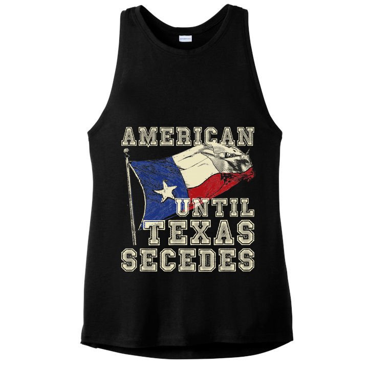 American Until Texas Secedes Texas Ladies PosiCharge Tri-Blend Wicking Tank