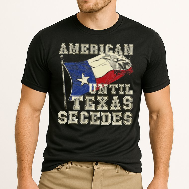 American Until Texas Secedes Texas Cooling Performance Crew T-Shirt