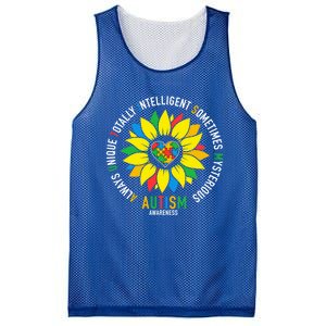 Always Unique Totally Intelligent Sometimes Mysterious Great Gift Mesh Reversible Basketball Jersey Tank