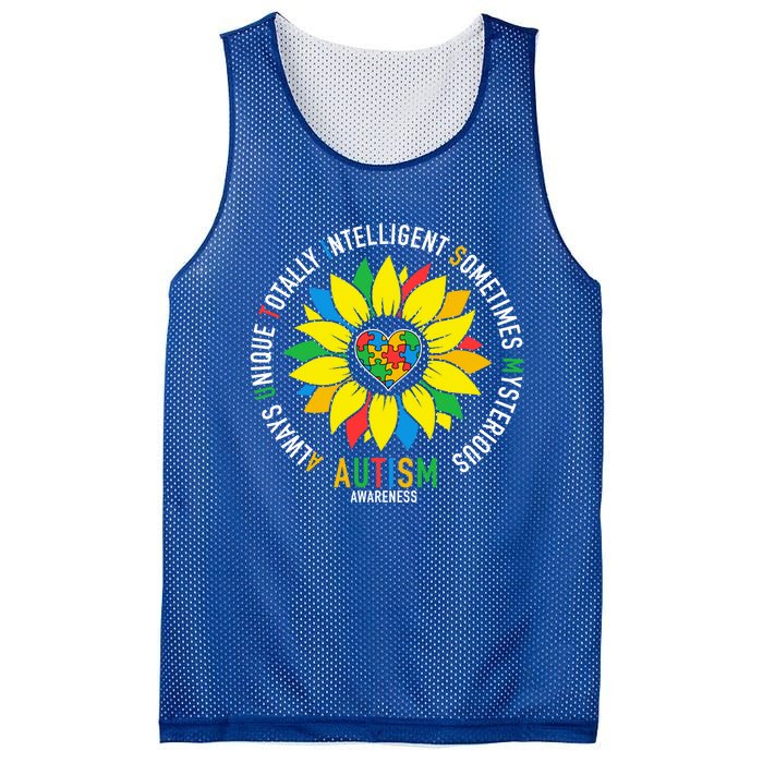 Always Unique Totally Intelligent Sometimes Mysterious Great Gift Mesh Reversible Basketball Jersey Tank