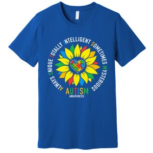 Always Unique Totally Intelligent Sometimes Mysterious Great Gift Premium T-Shirt