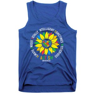 Always Unique Totally Intelligent Sometimes Mysterious Great Gift Tank Top