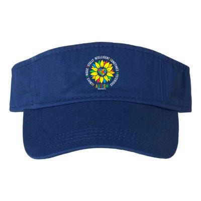 Always Unique Totally Intelligent Sometimes Mysterious Great Gift Valucap Bio-Washed Visor