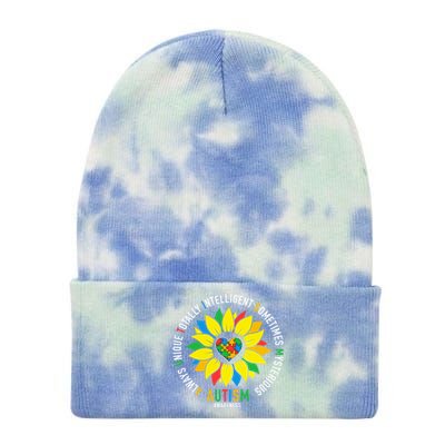 Always Unique Totally Intelligent Sometimes Mysterious Great Gift Tie Dye 12in Knit Beanie