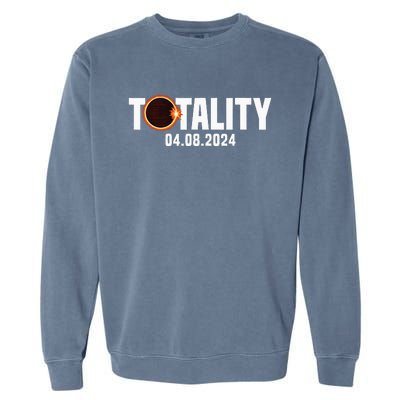 American US Total Totality 04.08.2024 Solar Lunar Eclipse Garment-Dyed Sweatshirt