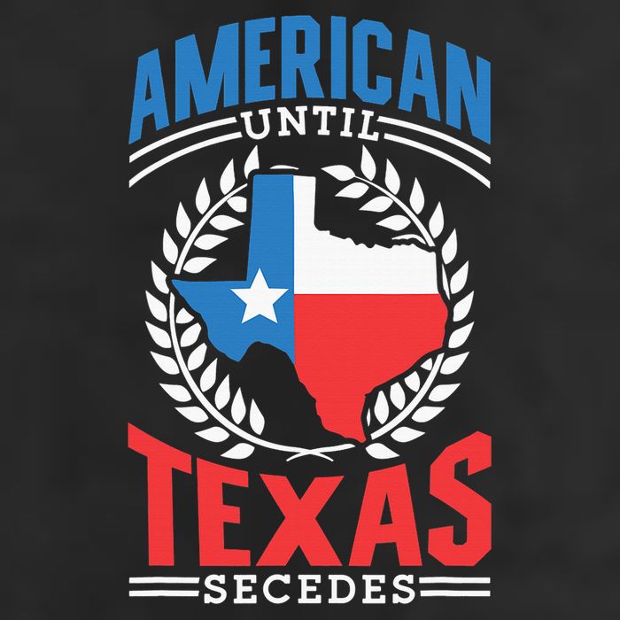 American Until Texas Secedes Sayings Patriotic Texan Pride 7 Panel Mesh Trucker Snapback Hat