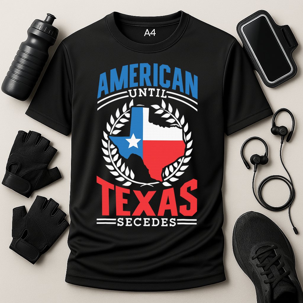 American Until Texas Secedes Sayings Patriotic Texan Pride Cooling Performance Crew T-Shirt