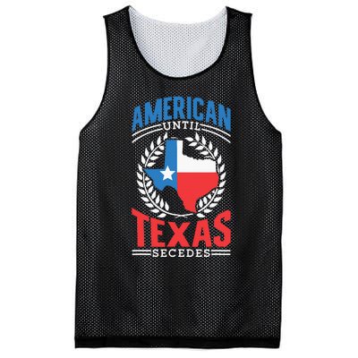 American Until Texas Secedes Sayings Patriotic Texan Pride Mesh Reversible Basketball Jersey Tank