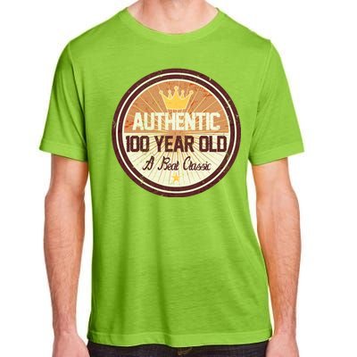 Authentic 100 Year Old Classic 100th Birthday Adult ChromaSoft Performance T-Shirt