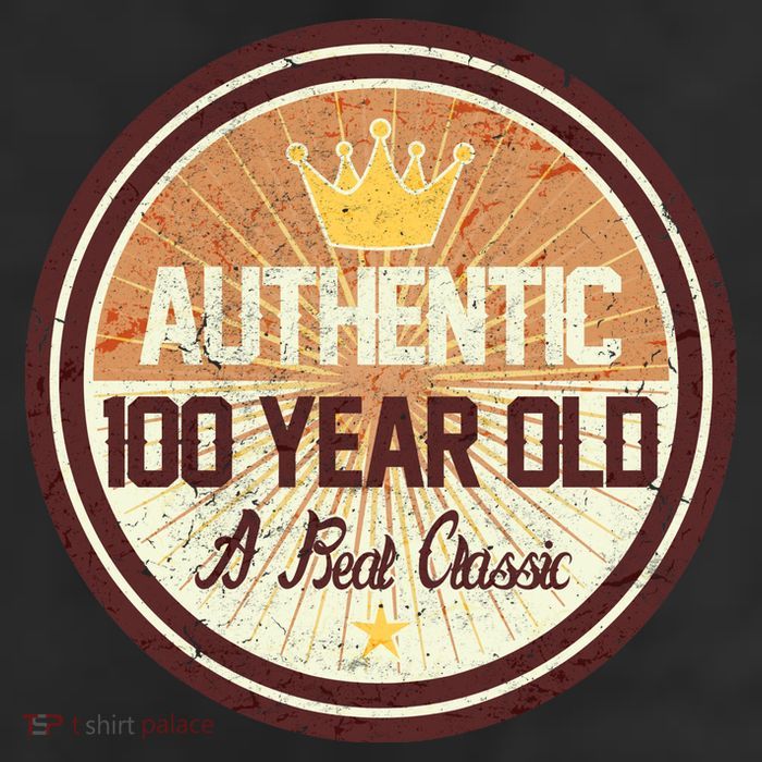 Authentic 100 Year Old Classic 100th Birthday 7 Panel Mesh Trucker Snapback Hat