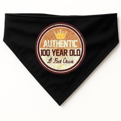Authentic 100 Year Old Classic 100th Birthday USA-Made Doggie Bandana