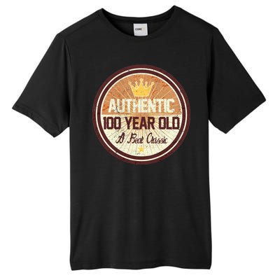 Authentic 100 Year Old Classic 100th Birthday Tall Fusion ChromaSoft Performance T-Shirt