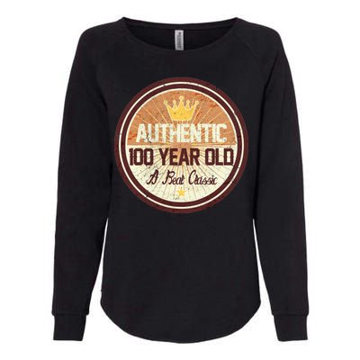 Authentic 100 Year Old Classic 100th Birthday Womens California Wash Sweatshirt