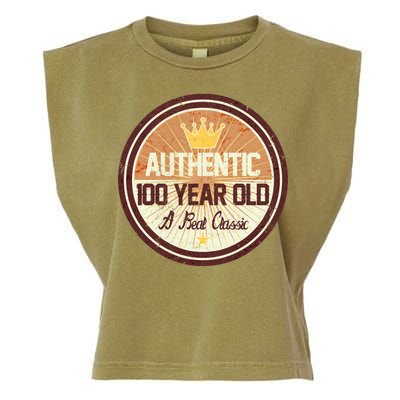 Authentic 100 Year Old Classic 100th Birthday Garment-Dyed Women's Muscle Tee