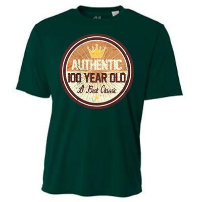 Authentic 100 Year Old Classic 100th Birthday Cooling Performance Crew T-Shirt