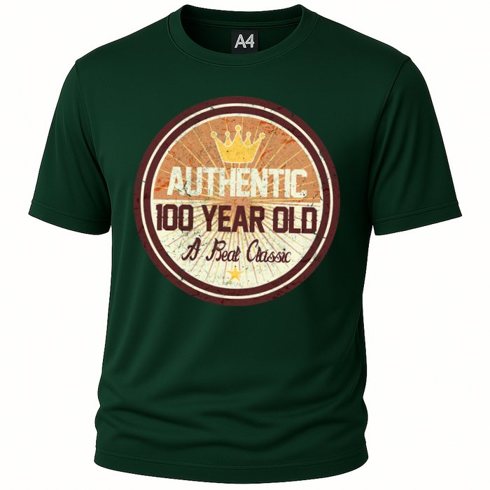 Authentic 100 Year Old Classic 100th Birthday Cooling Performance Crew T-Shirt